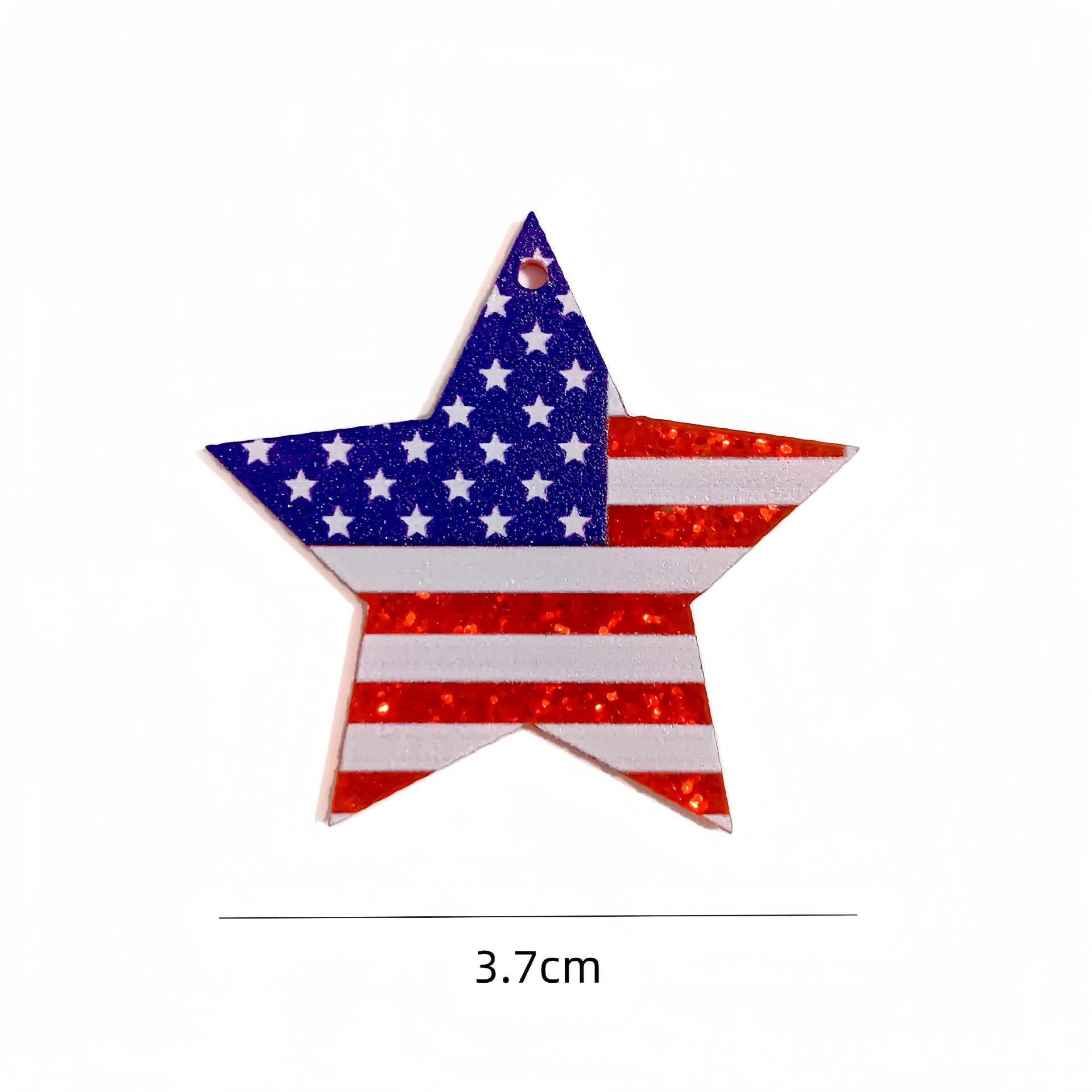 Wholesale 10pcs Independence Day Acrylic Earrings DIY Earring Accessories